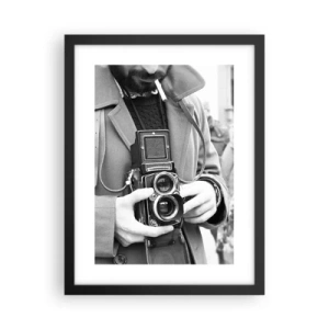 Plakat w czarnej ramie - W stylu retro - 30x40 cm