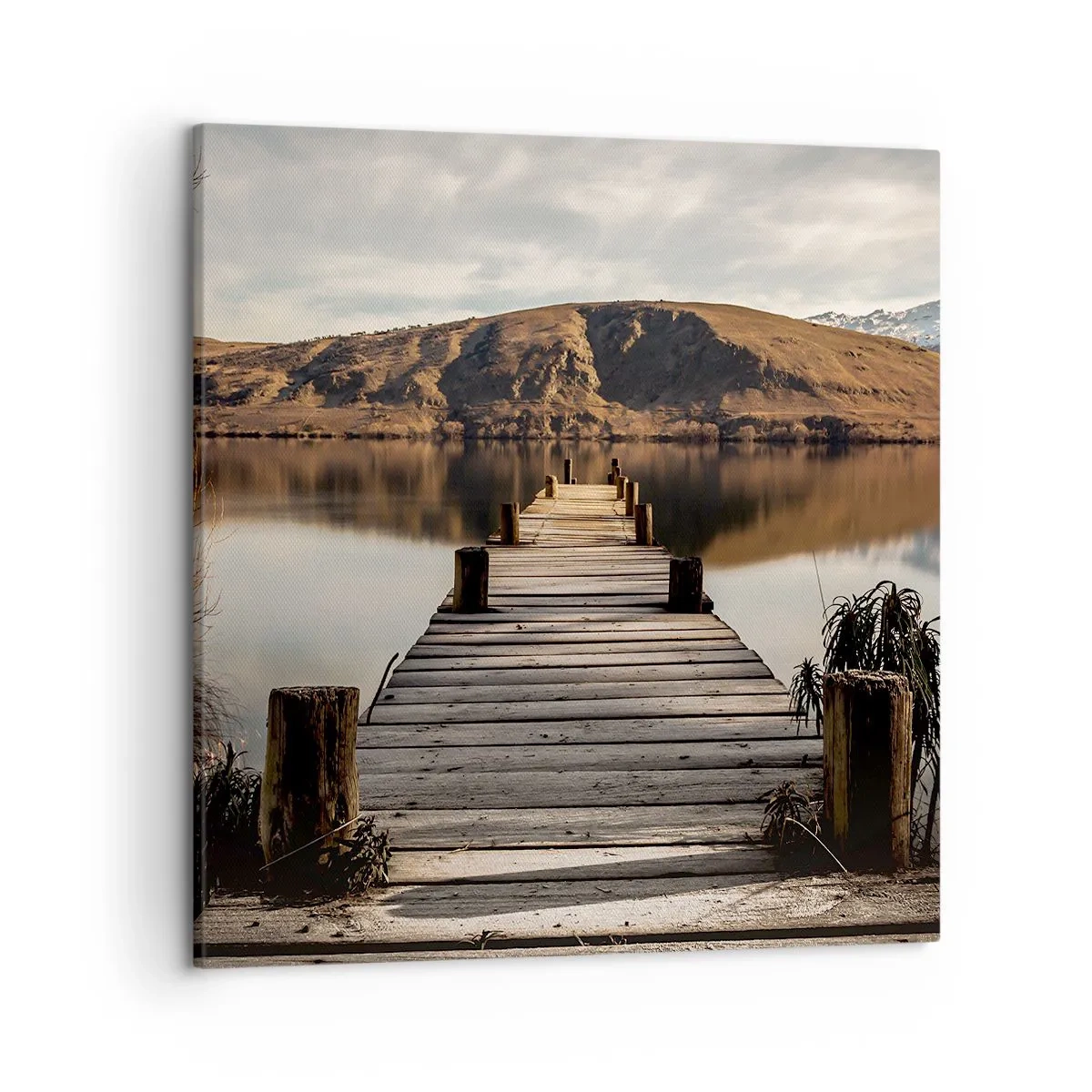 Obraz na płótnie - Pejzaż w ciszy - 50x50 cm