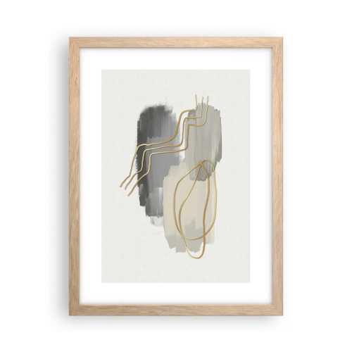 Plakat w ramie jasny dąb - Trwanie i ruch - 30x40 cm