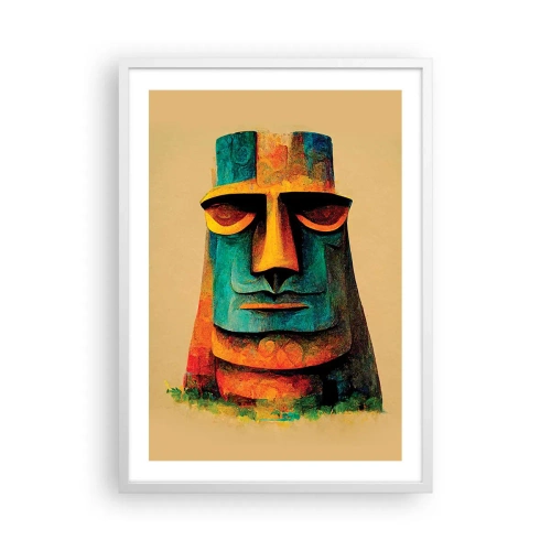 Plakat w białej ramie - Posągowy, a sympatyczny - 50x70 cm