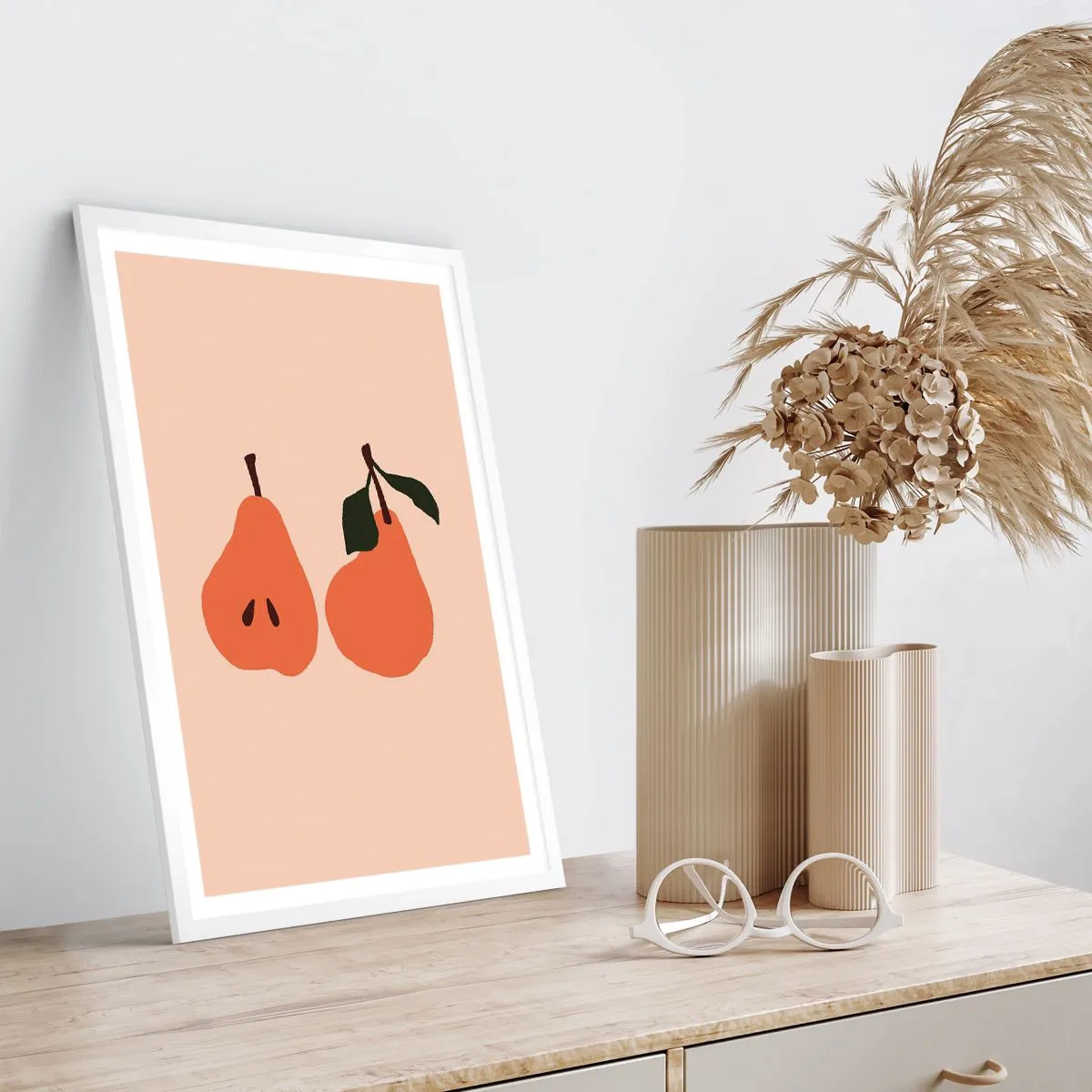 Plakat w białej ramie - Sama słodycz - 70x100 cm