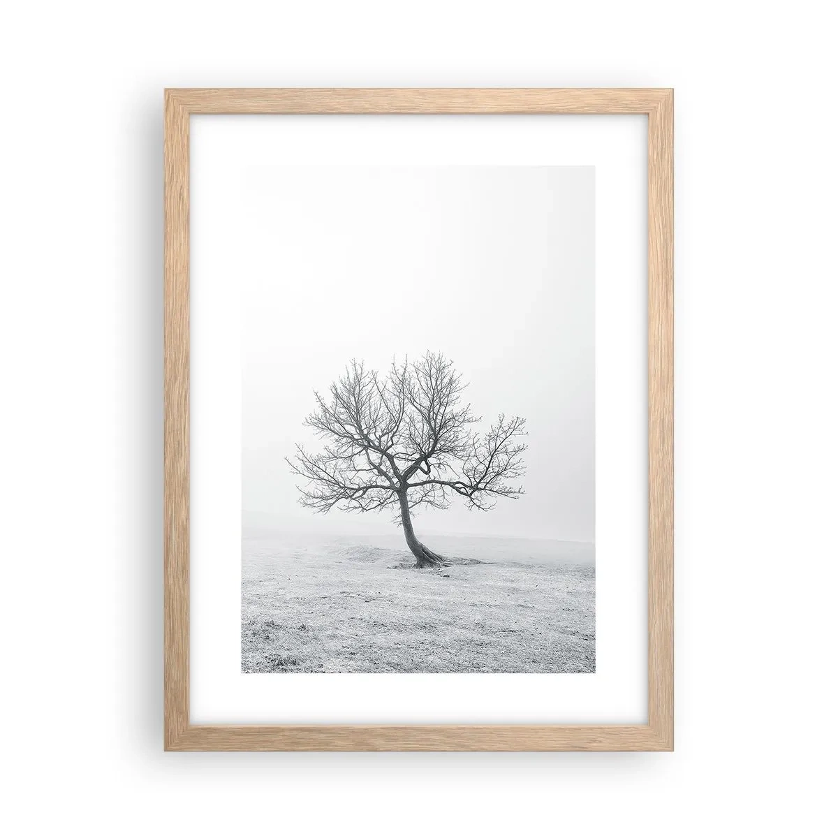 Plakat w ramie jasny dąb - Przeciw nicości - 30x40 cm