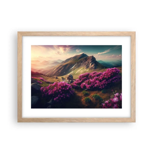 Plakat w ramie jasny dąb - Lato w górach - 40x30 cm