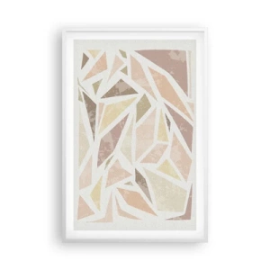 Plakat w białej ramie - Kompozycja witrażowa - 61x91 cm