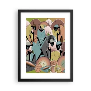 Plakat w czarnej ramie - Nadchodzi wielkie święto - 30x40 cm