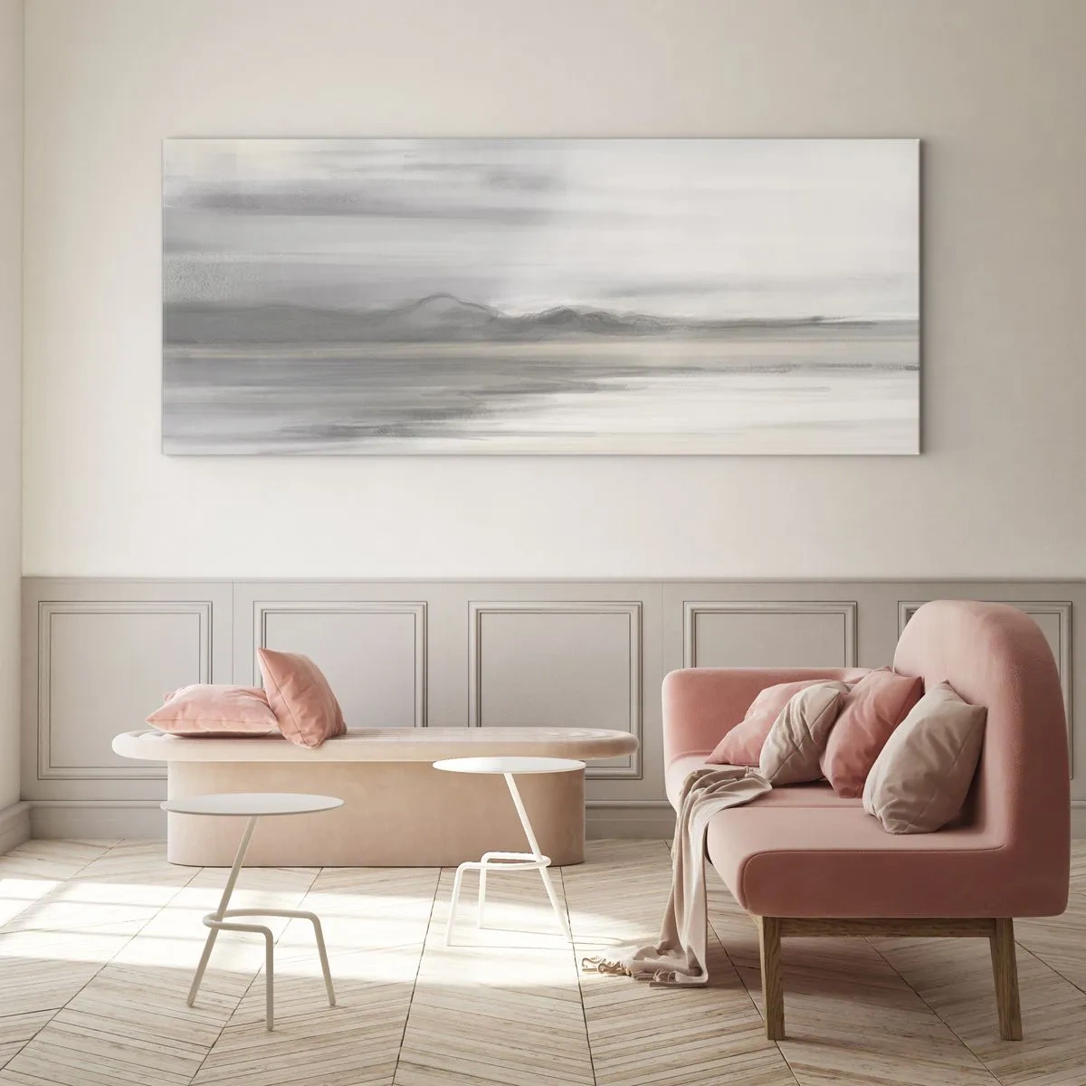 Obraz na szkle - Zamyślona dal - 100x40 cm