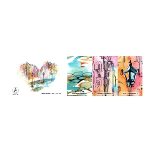 Fototapeta Próbka Samoprzylepna Deluxe Sticker - Serce miasta - Miasto, Architektura, Most - 100x30 cm