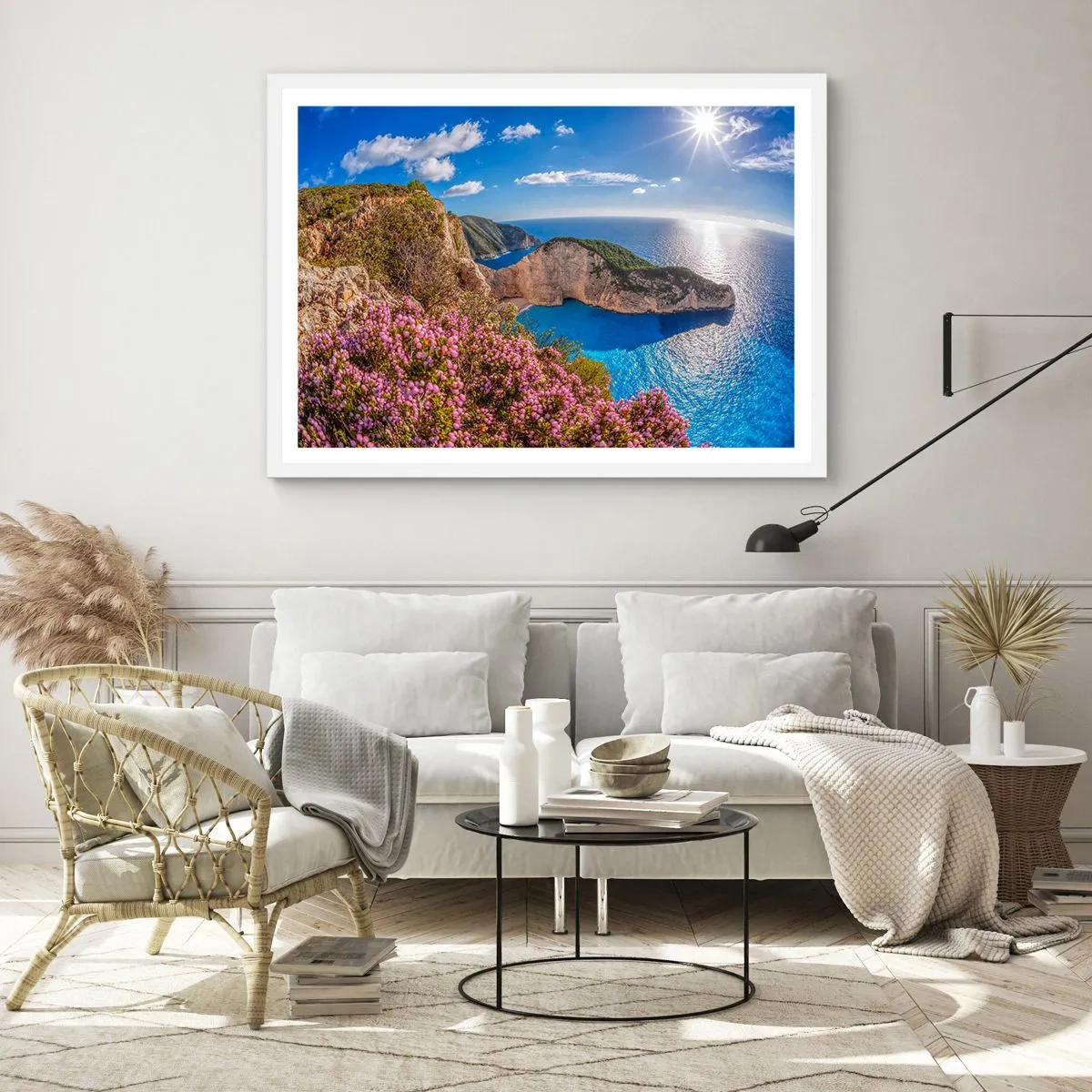 Plakat w białej ramie - Moje wielkie greckie wakacje - 40x30 cm