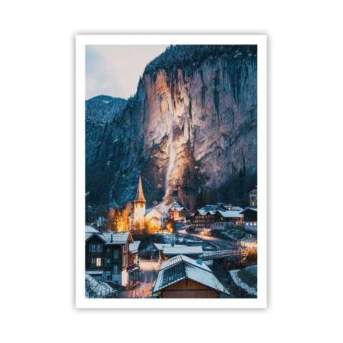 Plakat - Świetlisty duch zimy - 70x100 cm