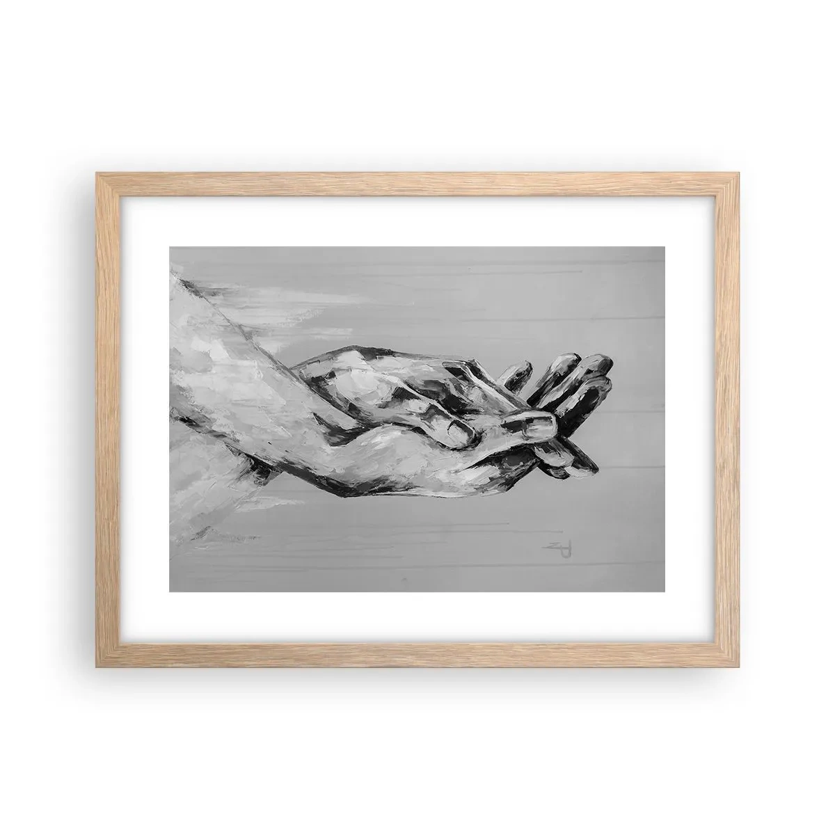 Plakat w ramie jasny dąb - Początek… - 40x30 cm