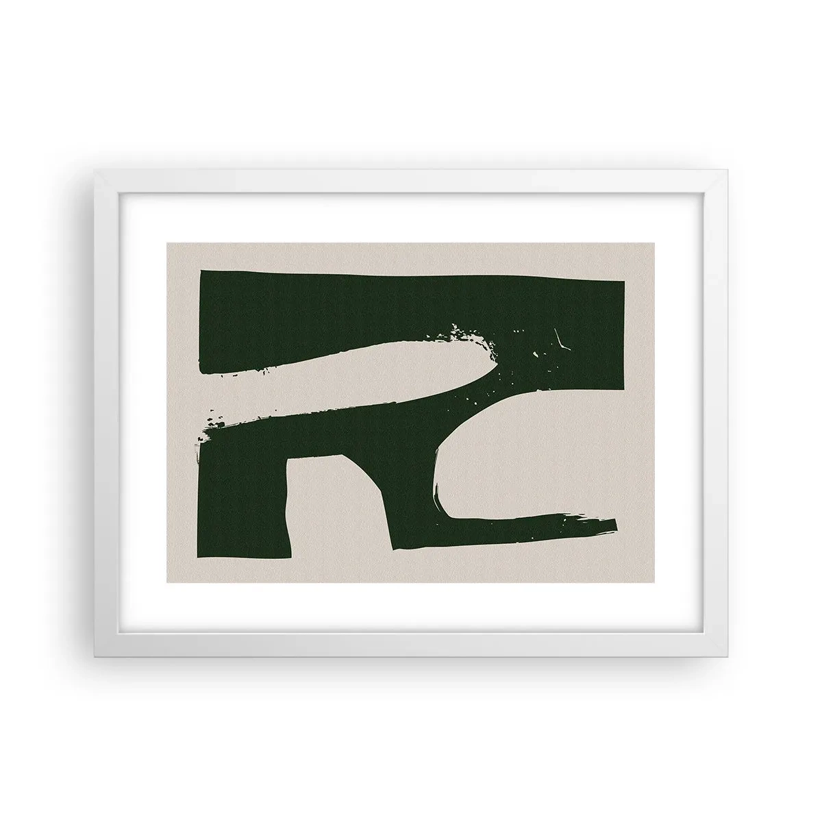 Plakat w białej ramie - Zatoki bieli - 40x30 cm