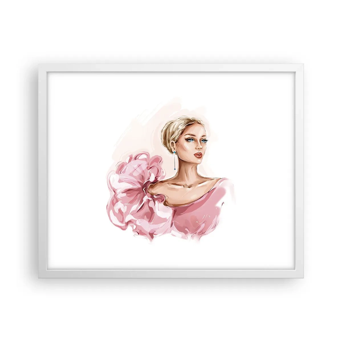 Plakat w białej ramie - Jak malowana… - 50x40 cm