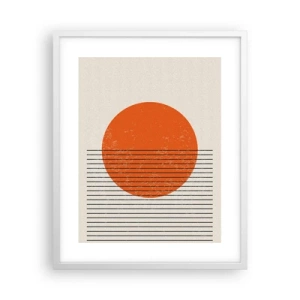 Plakat w białej ramie - Zawsze słońce - 40x50 cm