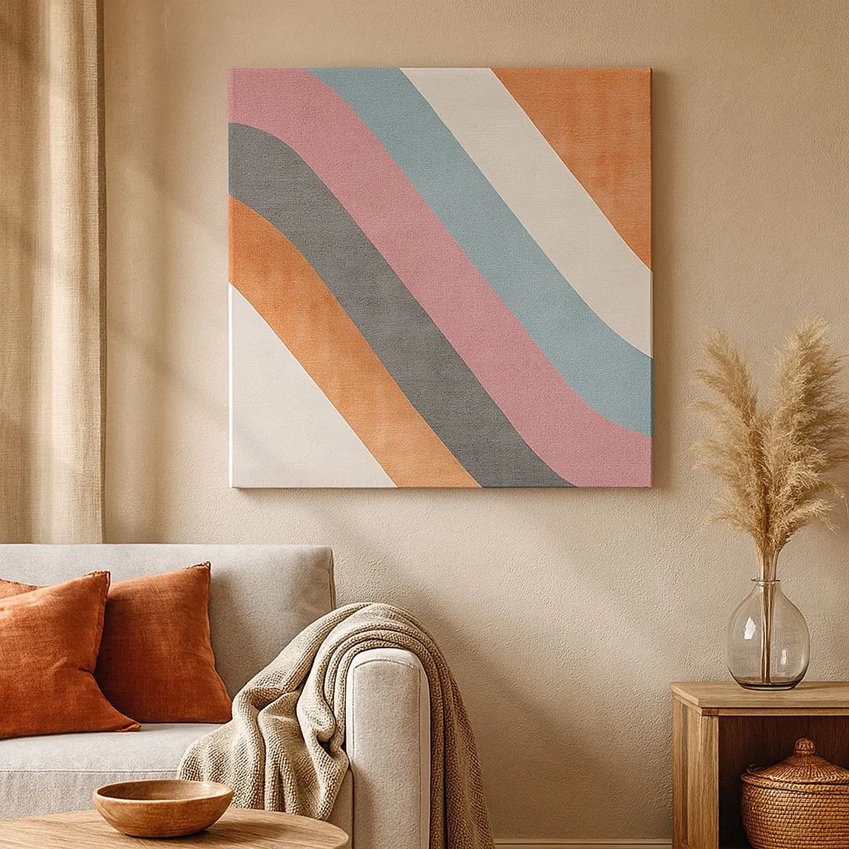 Obraz na płótnie - Kompozycja diagonalna – ruch - 30x30 cm