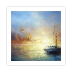 Plakat - W złotej zatoce - 50x50 cm