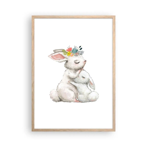 Plakat w ramie jasny dąb - Nie ma jak u mamy - 50x70 cm