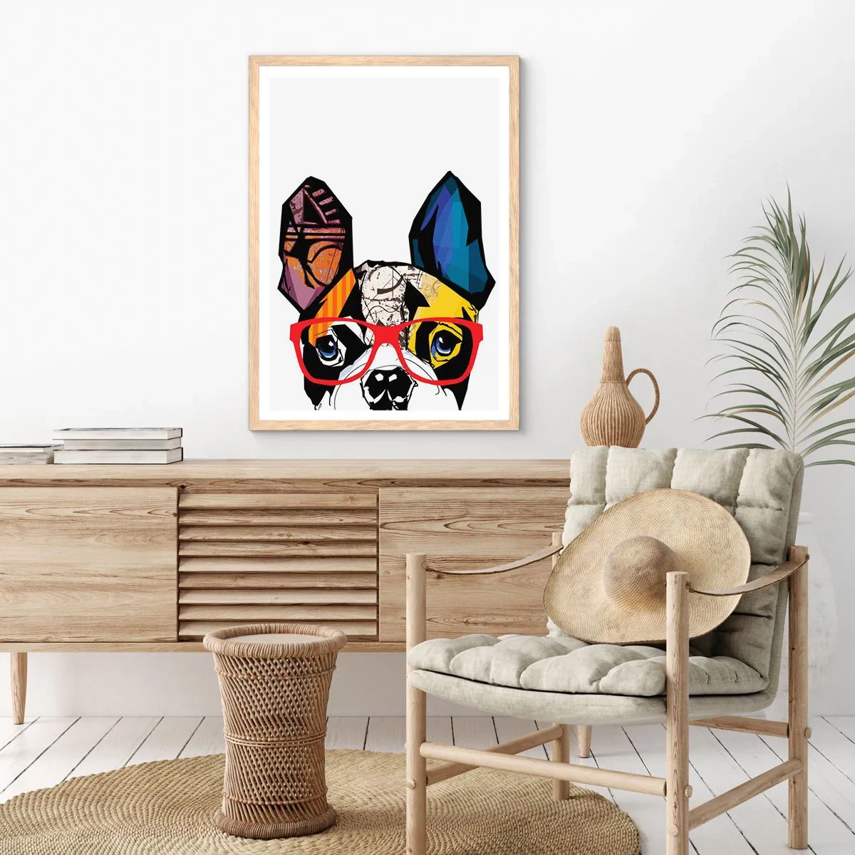 Plakat w ramie jasny dąb - Intelektualista - 61x91 cm