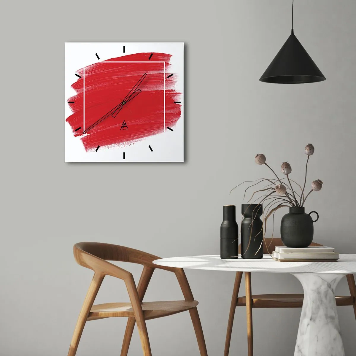 Zegar ścienny - Poza ramą - 40x40 cm