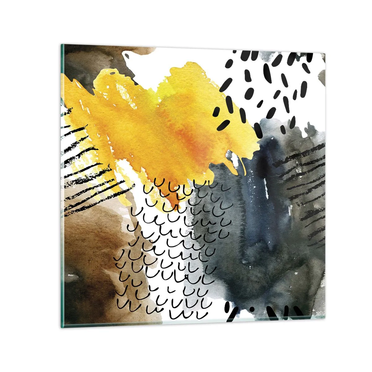 Obraz na szkle - Spotkanie żywiołów - 50x50 cm