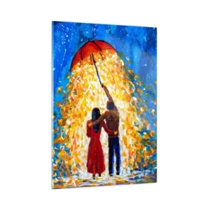 Obraz na szkle - Magia deszczowego wieczoru? - 50x70 cm