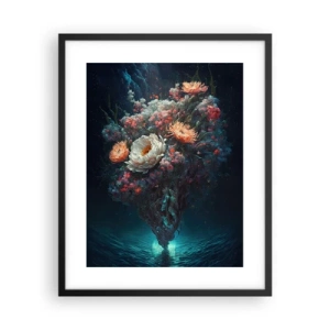 Plakat w czarnej ramie - Dziwny ogród - 40x50 cm