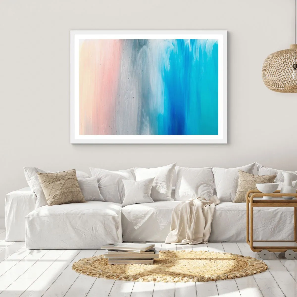 Plakat w białej ramie - Żywioły: powietrze - 100x70 cm