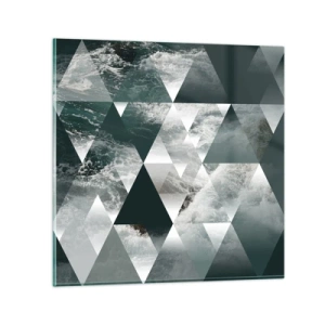 Obraz na szkle - Kryształowa perspektywa - 50x50 cm