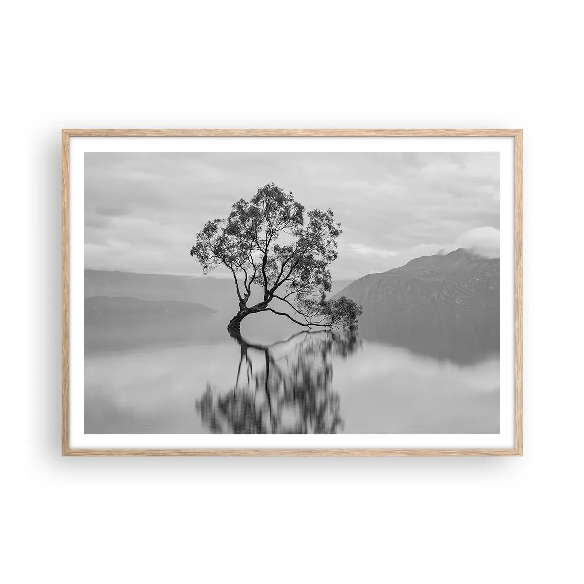 Plakat w ramie jasny dąb - Jest taki kraj - 100x70 cm