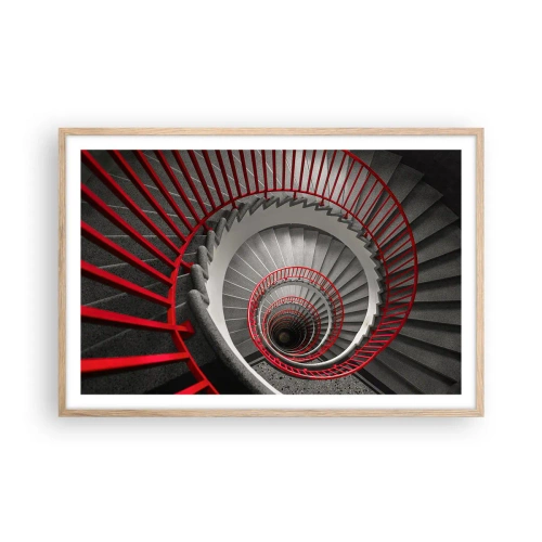 Plakat w ramie jasny dąb - Zabawy architektury - 91x61 cm
