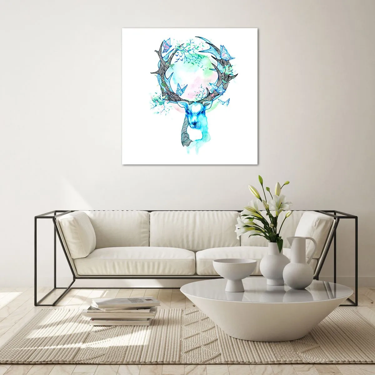 Obraz na szkle - Siła i delikatność natury - 40x40 cm