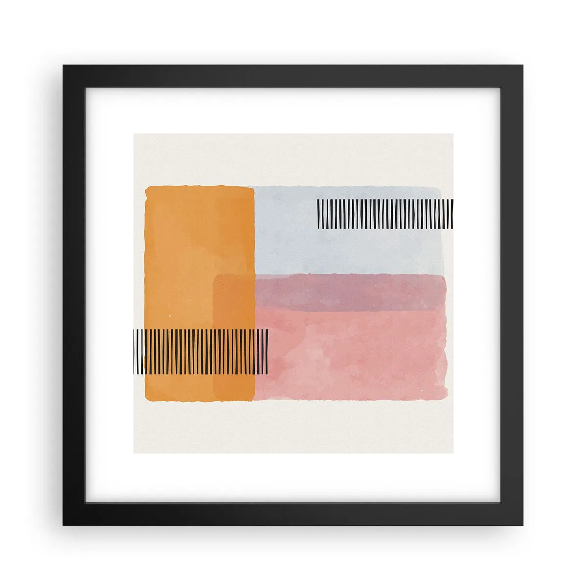 Plakat w czarnej ramie - Z kąta w kąt - 30x30 cm