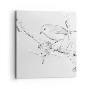Obraz na płótnie - Zimowy poranek - 70x70 cm