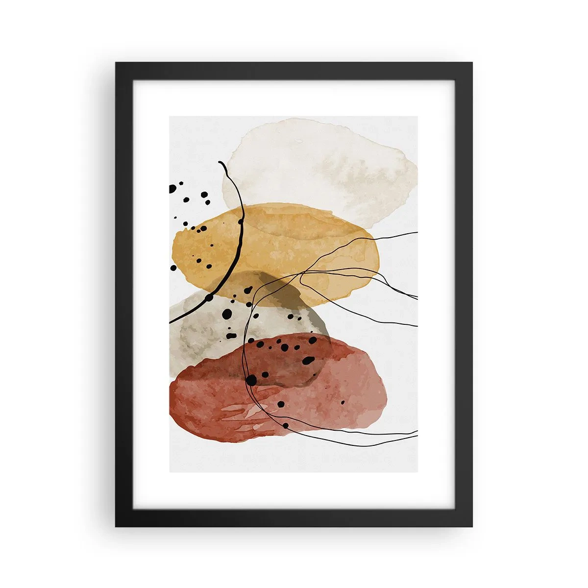 Plakat w czarnej ramie - Jak powietrze lekkie, przejrzyste - 30x40 cm