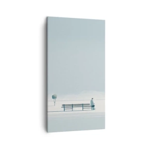 Obraz na płótnie - Tak, czekam. - 45x80 cm