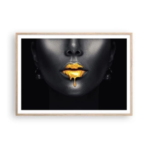 Plakat w ramie jasny dąb - Złotousta - 100x70 cm