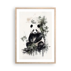 Plakat w ramie jasny dąb - Pozdrowienia z Chin - 50x70 cm