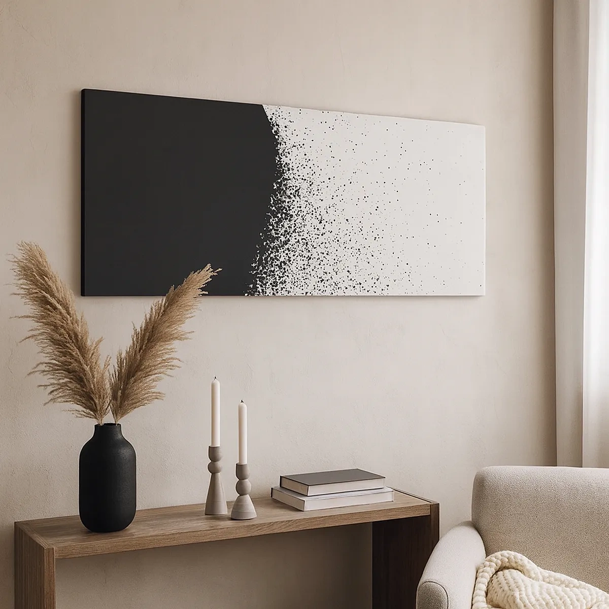 Obraz na płótnie - Ruch cząsteczek - 30x30 cm