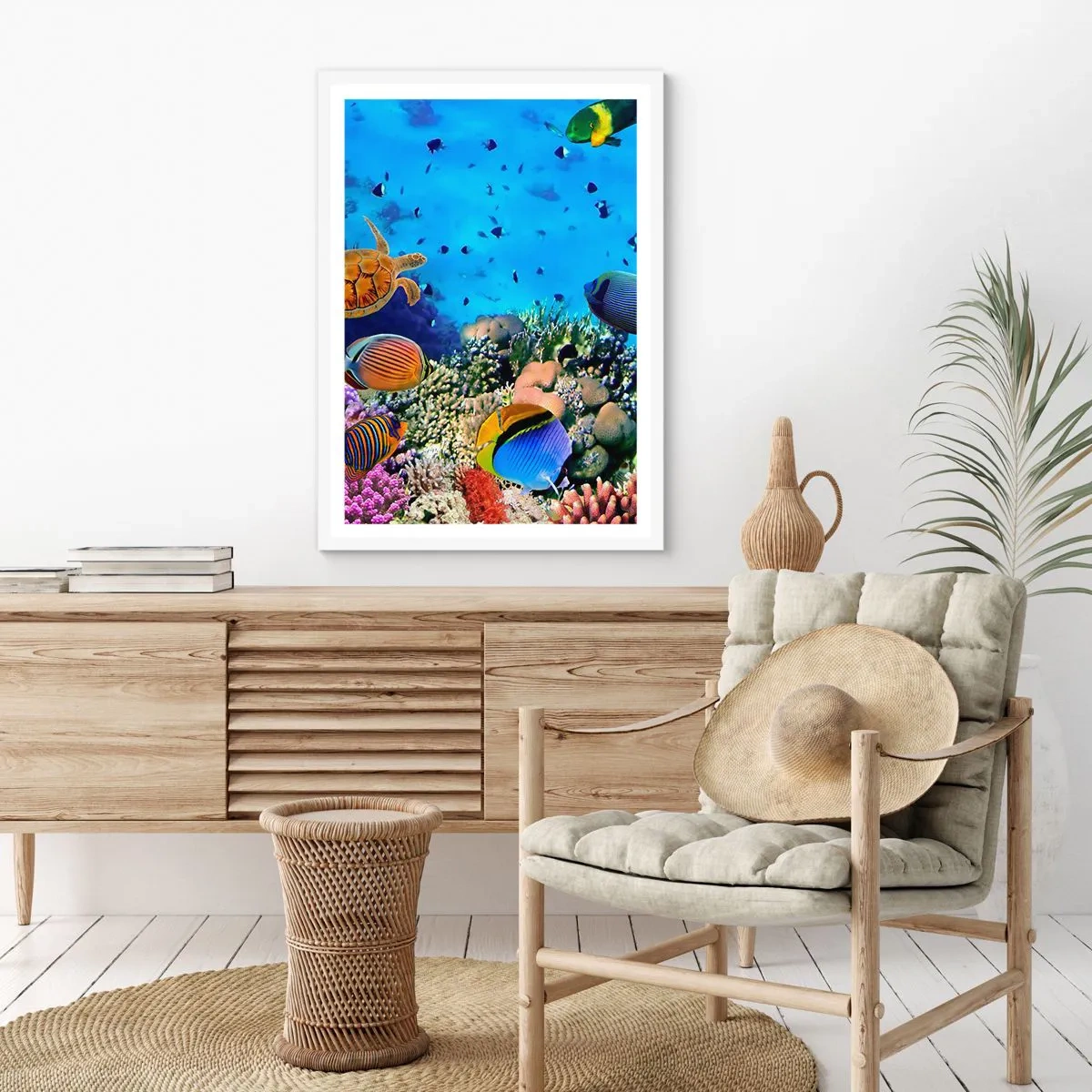 Plakat w białej ramie - I co my wiemy o życiu... - 50x70 cm