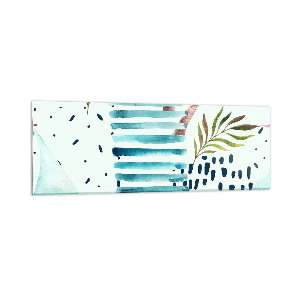 Obraz na szkle - Wakacje pod palmami - 90x30 cm