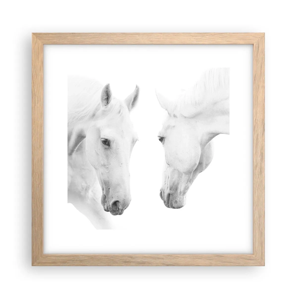 Plakat w ramie jasny dąb - Czy to jest przyjaźń…? - 30x30 cm