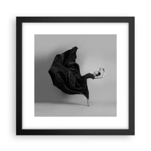 Plakat w czarnej ramie - Uskrzydlona muzyką - 30x30 cm