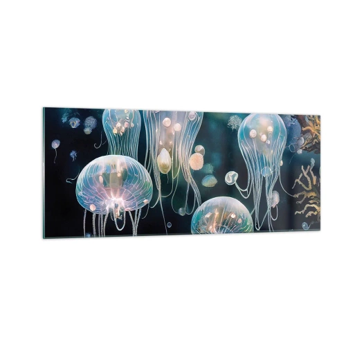 Obraz na szkle - Podwodny bal - 100x40 cm
