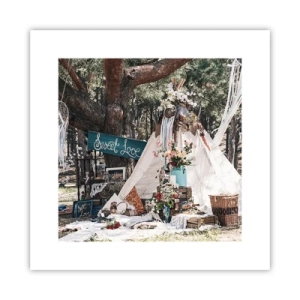 Plakat - Make love… - 30x30 cm