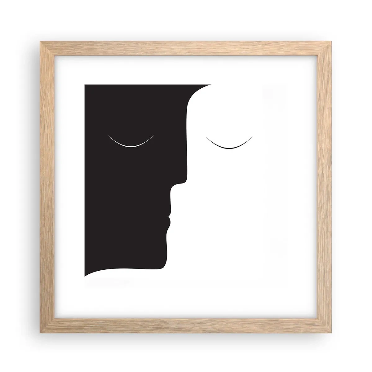 Plakat w ramie jasny dąb - Jedność przeciwieństw - 30x30 cm