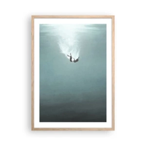 Plakat w ramie jasny dąb - W objęciach oceanu - 50x70 cm
