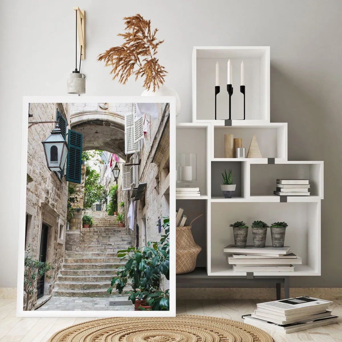 Plakat - Urokliwy zaułek - 30x40 cm