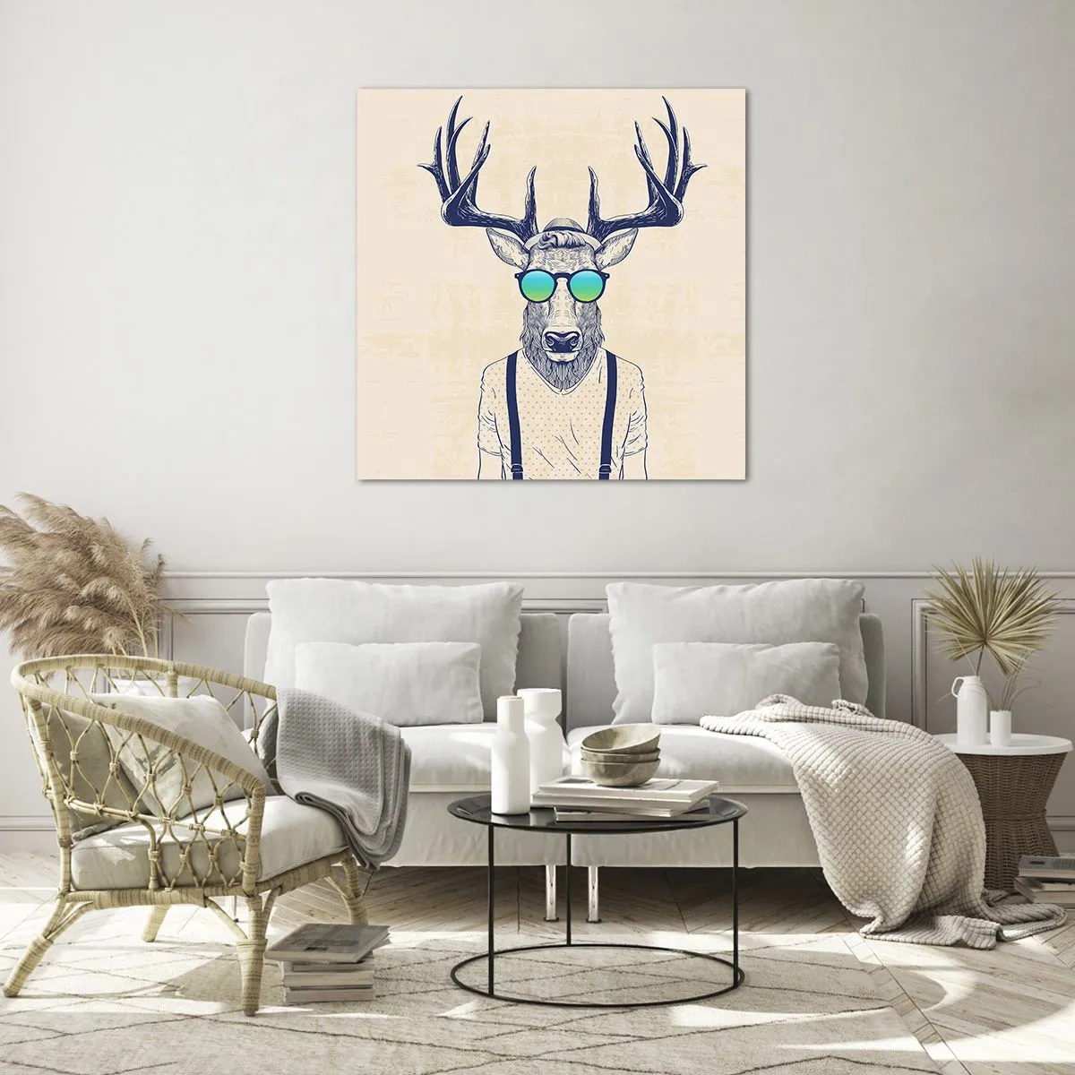 Obraz na szkle - A kogo się spodziewałeś? - 70x70 cm