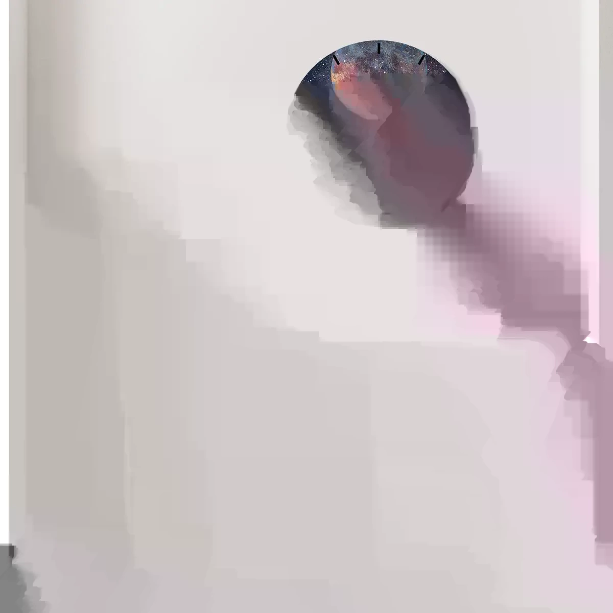 Zegar ścienny - Bujać w obłokach - 40x40 cm