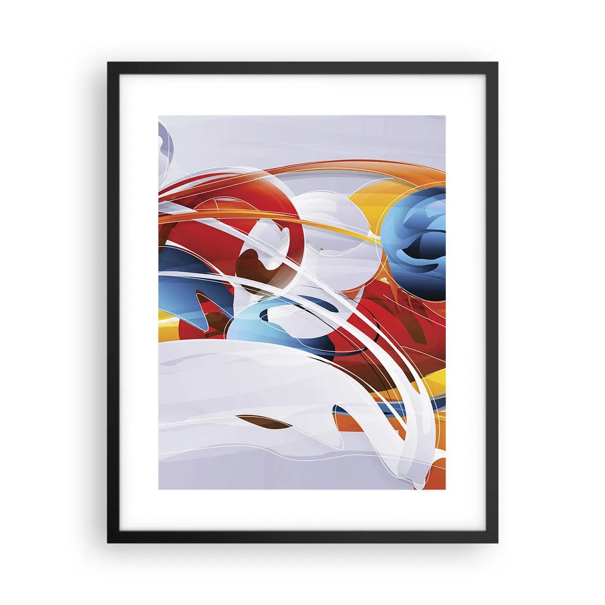 Plakat w czarnej ramie - Taniec żywiołów - 40x50 cm