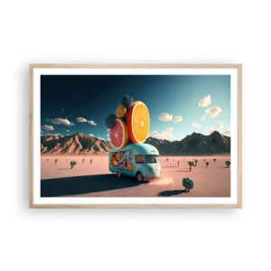 Plakat w ramie jasny dąb - Smak wakacji - 91x61 cm